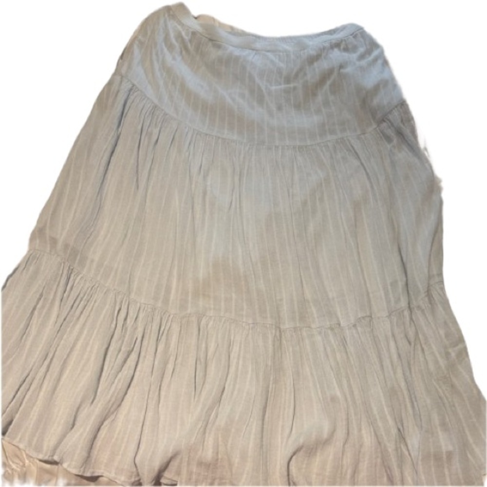Abound Elegant Pale Blue Women's Skirt L Saks Fifth Avenue Bohemian Flowy